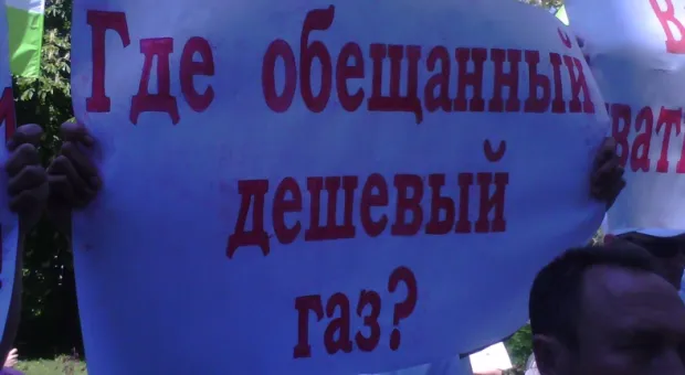Пикету предпринимателей «Украина — Киев — Севастополь — Майдан» перед зданием СГГА чуть не помешал детский парад
