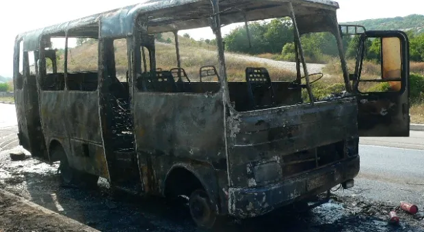 Туристы из села Николаевка чуть не сгорели в автобусе