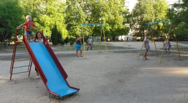 В Гагаринском районе появилась новая детская площадка