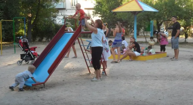 В Гагаринском районе появилась новая детская площадка