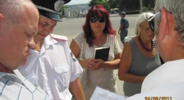 День независимости в Севастополе витренковцы отметили протестным пикетом