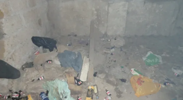 В Севастополе из горящего подвала вынесли четырех бомжей