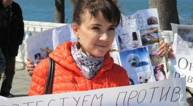 В Севастополе состоялся марш общественников в защиту бездомных животных