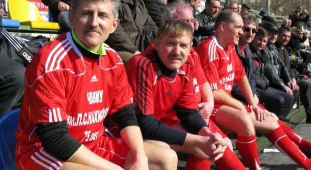 Футбольный матч по случаю юбилея ЧВВМУ