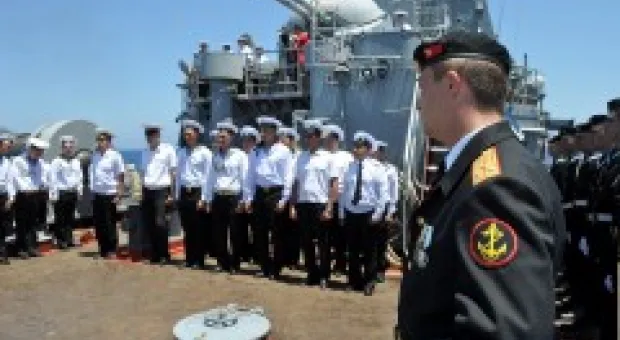 Экипаж «Цезаря Куникова» встретил День России в Средиземном море Экипаж «Цезаря Куникова» встретил День России в Средиземном море