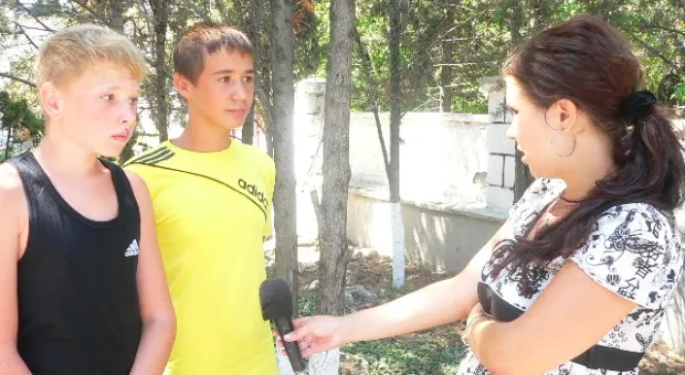 Севастопольские мальчишки помогали спасателям тушить страшный пожар