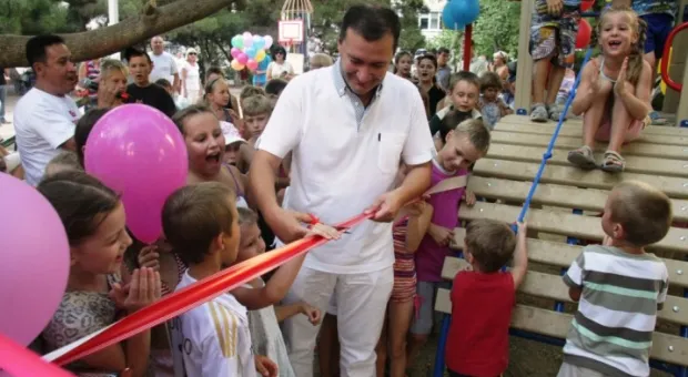 В Гагаринском районе появилась новая детская площадка