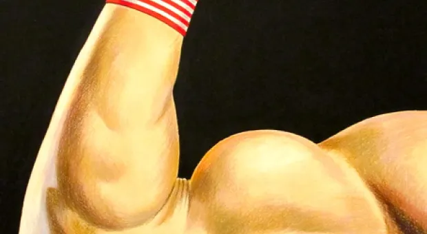 Валерий Манин после выставки своих плакатов может смело претендовать на иллюстратора идей многих комментаторов «Форпоста», и не только...