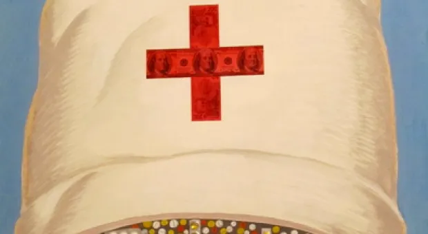 Валерий Манин после выставки своих плакатов может смело претендовать на иллюстратора идей многих комментаторов «Форпоста», и не только...