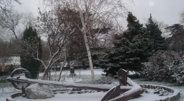 9 января. Первый севастопольский снежок