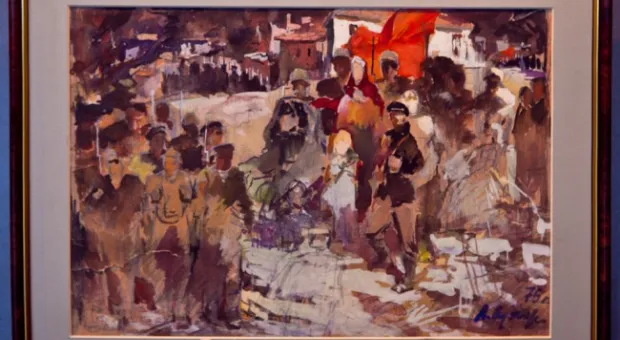 Ко Дню защитника Отечества в Севастополе открылась тематическая выставка А. Сухоруких