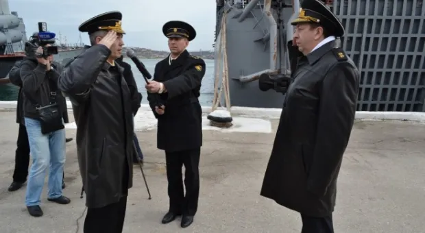 В Севастополе торжественно встретили корабли и суда, принимавшие участие в учении Черноморского флота