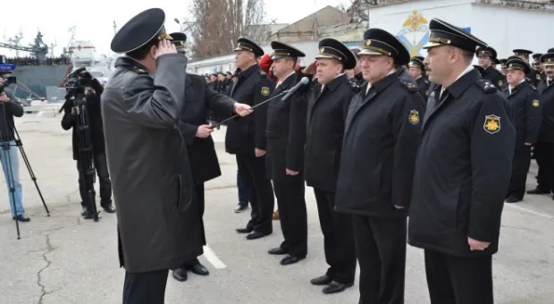 В Севастополе торжественно встретили корабли и суда, принимавшие участие в учении Черноморского флота
