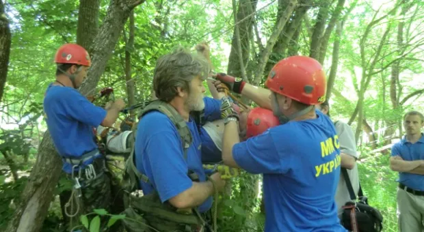 На "Тороповой даче" в Севастополе прошли учения по ликвидации летних ЧС. К спасателям претензий нет. К технике - есть