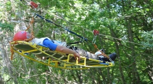 На "Тороповой даче" в Севастополе прошли учения по ликвидации летних ЧС. К спасателям претензий нет. К технике - есть