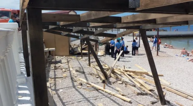 Сход на пляже Парка Победы. Суббота. Сносы продолжились демонтажами. Хроника событий через беспристрастный объектив.