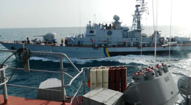 Корветы «Тернополь» и «Хмельницкий» во взаимодействии с морской авиацией в Чёрном море отработали ряд учебно-боевых задач