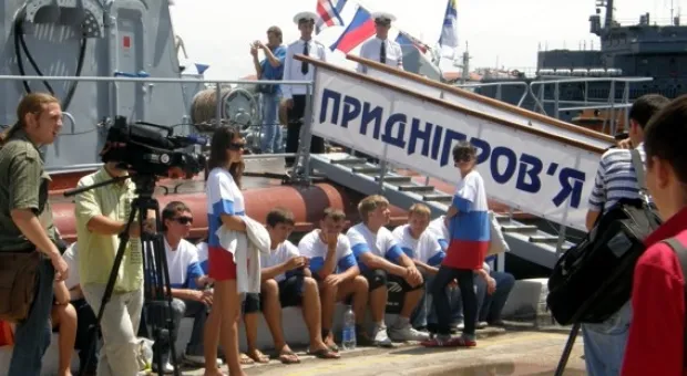 Севастопольцы поздравили ВМСУ с праздником. По своему.