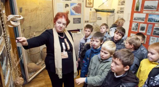 Воспитанники детской морской флотилии Севастополя побывали в «музее рыбацкой славы»