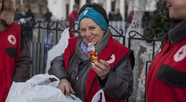 На площадь Нахимова в Севастополе приходил необычный Дед Мороз