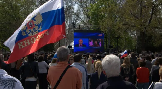 Прямой эфир с Владимиром Путиным взгляд из Севастополя ― фоторепортаж
