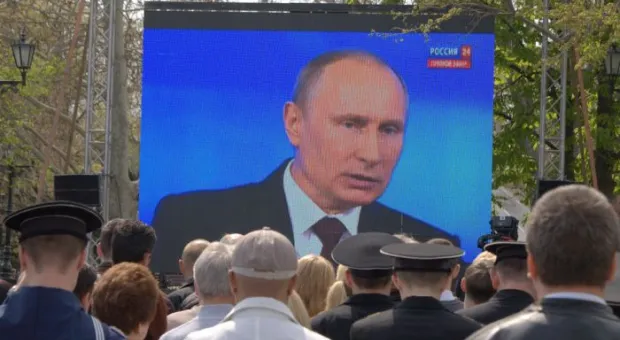 Прямой эфир с Владимиром Путиным взгляд из Севастополя ― фоторепортаж