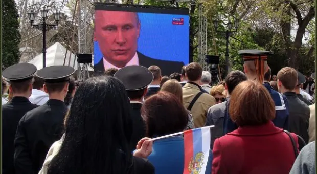 Прямой эфир с Владимиром Путиным взгляд из Севастополя ― фоторепортаж