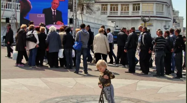 Прямой эфир с Владимиром Путиным взгляд из Севастополя ― фоторепортаж