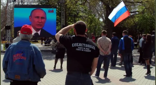 Прямой эфир с Владимиром Путиным взгляд из Севастополя ― фоторепортаж