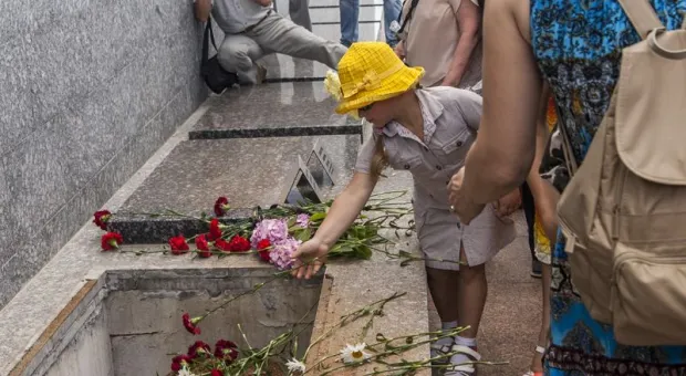 На 35-й Береговой батарее захоронили останки воинов, погибших на последних рубежах обороны Севастополя