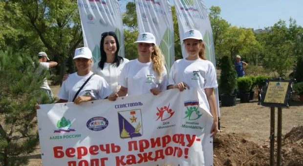 В парке Победы Севастополя заложили «Гагаринский сад» и презентовали «Аллею России»