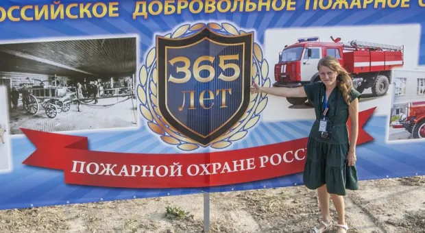 Профессию спасателя МЧС в международном молодежном лагере «Таврида» примерила на себя корреспондент Форпоста