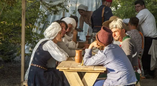 На знаменитых Федюхиных высотах в Севастополе проходит Крымский военно-исторический фестиваль