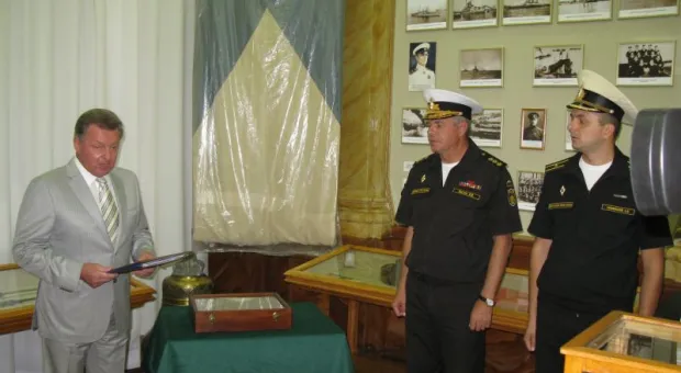 Черноморцам спустя без малого 100 лет возвращен Андреевский флаг линейного корабля «Император Александр III»