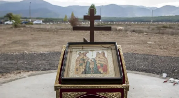 На территории Чернореченского водохранилища заложен храм в честь Святого Богоявления Господнего