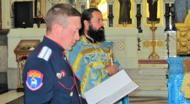 В день Покрова Пресвятой Богородицы 85 казаков городского казачьего общества приняли присягу на верность Отечеству В день Покрова Пресвятой Богородицы 85 казаков городского казачьего общества приняли присягу на верность Отечеству