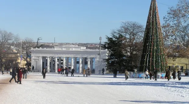 Севастополь: центр города. Январь... (ФОТО)