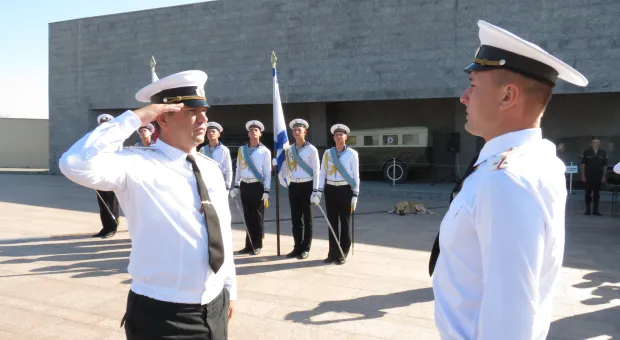 Морпехи принесли клятву на 35-й береговой батарее в Севастополе