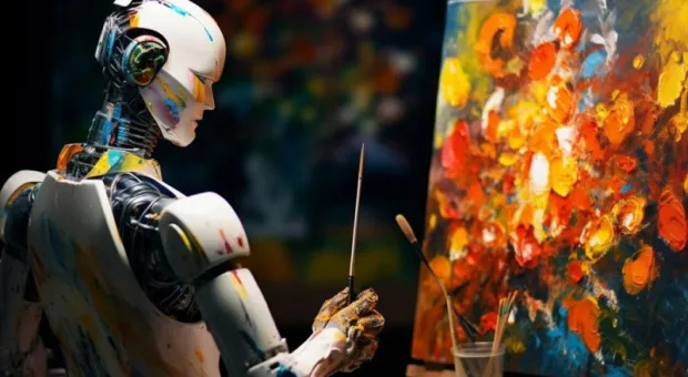 Новости России - Первую в мире картину, написанную роботом, продали за $ 1 млн.