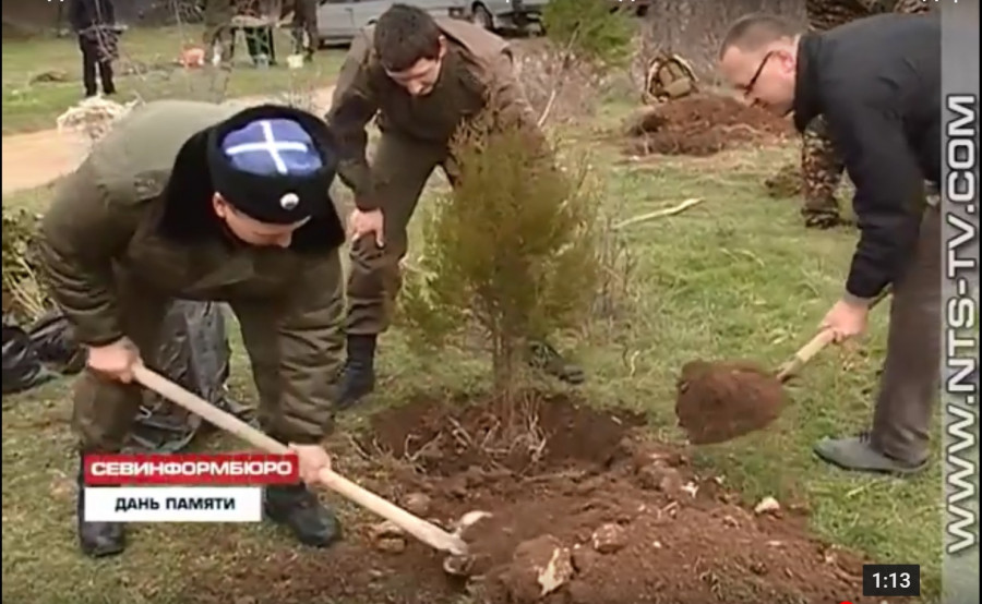 ForPost - Новости : Под Севастополем на местах боев продолжают сажать деревья