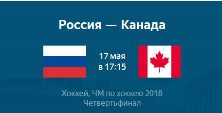 ForPost - Новости : Россия попытается обыграть Канаду впервые с чемпионата мира 2011 года