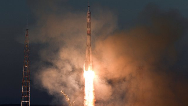 С Байконура стартовала ракета-носитель "Союз-ФГ" С Байконура стартовала ракета-носитель "Союз-ФГ"