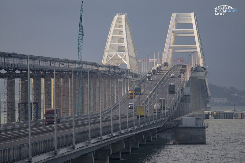 ForPost - Новости : Крымский мост перезимовал в уникальных условиях