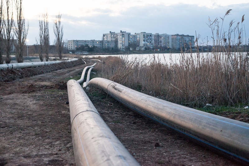 ForPost - Новости : Сакские лечебные озера оставили без канализации
