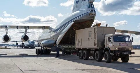 ForPost - Новости : В Италию прибыл четырнадцатый российский военный самолет