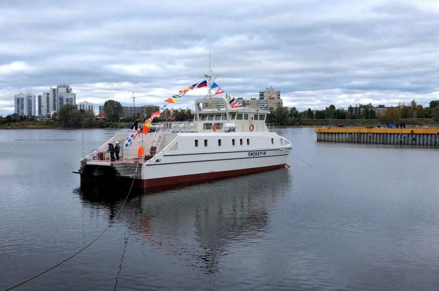 ForPost - Новости : Созданный при участии студентов страны «Пионер-М» спущен на воду в Санкт-Петербурге 