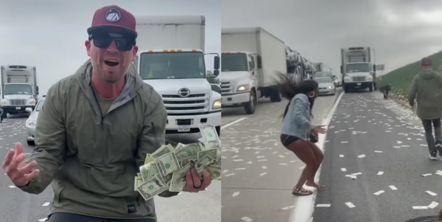 ForPost - Новости : В США задерживают людей за то, что они нашли деньги на дороге. Видео