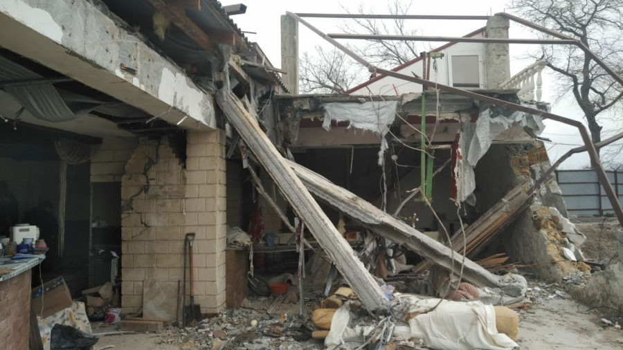 ForPost - Новости : Строители «Нового Херсонеса» в Севастополе разрушили частное кафе