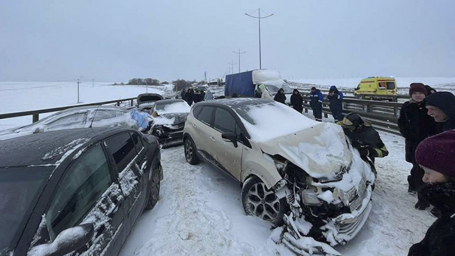 ForPost - Новости : На трассе «Дон» столкнулись 118 автомобилей. Видео
