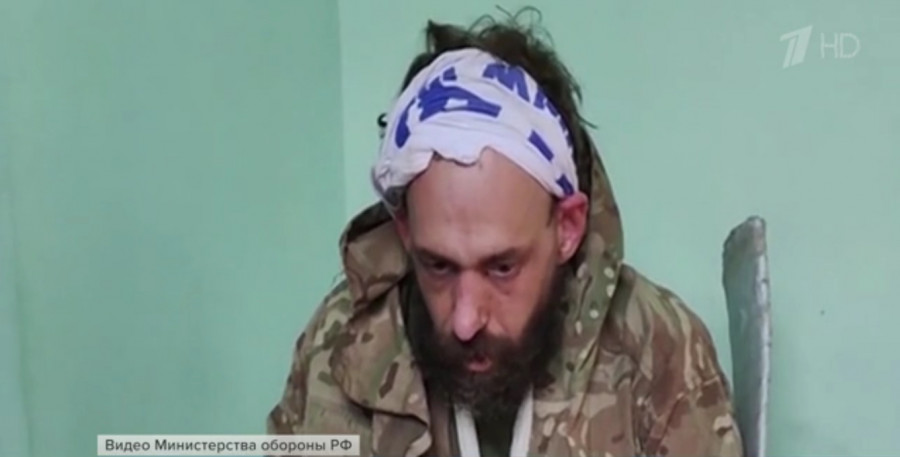 ForPost - Новости : Минобороны показало кадры взятого в плен на Украине британского наемника